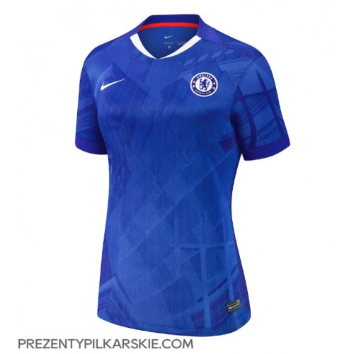 Stroje piłkarskie Chelsea Koszulka Podstawowej dla damskie 2025-26 Krótki Rękaw
